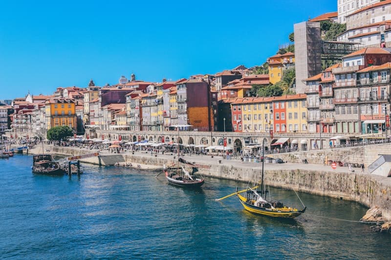 Ribeira waterfront in Porto, Portugal